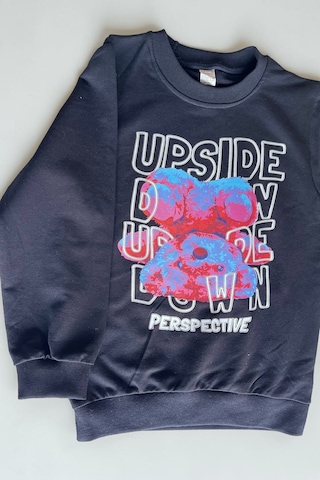 Minik Motion 3'lü Set Çocuk Baskılı 2 İplik Penye Sweatshirt Siyah - Açık Yeşil - Turuncu
