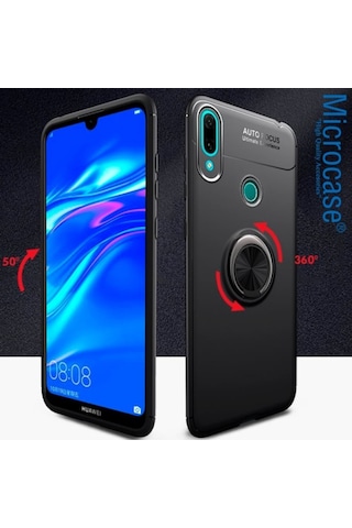 Microcase Huawei Y7 2019 Focus Serisi Yüzük Standli Kilif 446602615