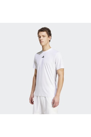 Adidas Airchil Pro Erkek Beyaz Yuvarlak Yaka Tişört IM8895 Beyaz