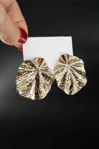 By Zeyna Aksesuar Kadın Vip Seri Özel Tasarım Marka Küpe Seti-4315 Altın