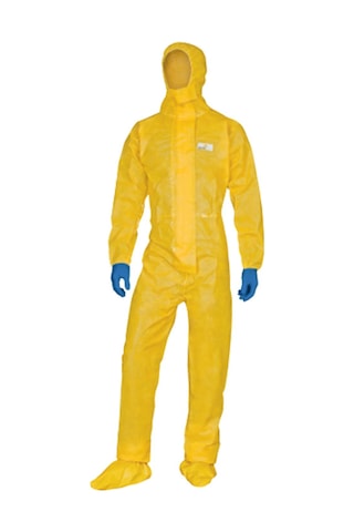 Deltaplus Dt300 Deltachem Tek Kullanımlık Antistatik Sıvı Geçirmez Tip 3 Kimyasal Koruyucu Tulum