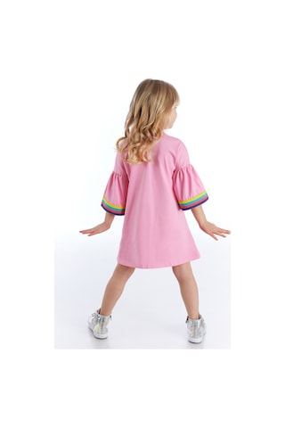 Denokids Unicorn Star Kız Elbise - Pembe