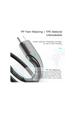 Prestigegoods Essager Mikro Usb Kablosu 2.4a Hızlı Şarj, Xiaomi Redmi, Samsung Uyumlu Oneplus İçin, Android Veri Kablosu