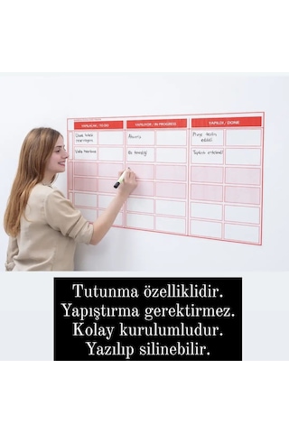 Kanban Planlayıcı Tahta Statik Kağıt Tahta