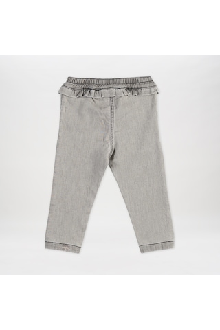 Panço Kız Çocuk Fırfır Detaylı Denim Pantolon 2411gb04002-4398 001