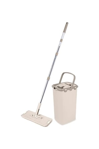 Flora Sihirli Tablet Mop Temizlik Seti Krem 8 L