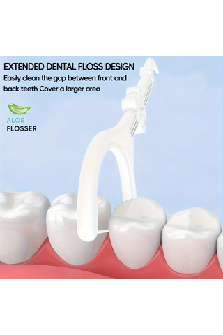 Willowhaven 50lı Dr. Emma Aloe Vera Diş İpi Çubukları Bireysel Paket Alkol Yok Polietilen Derin Temizlik