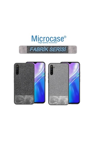 Microcase Realme Xt Fabrik Serisi Kumas & Deri Desen Kilif 419243594