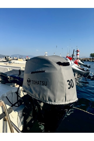 Tekne Motor Kılıfı Dıştan Takma Marin Deri Tohatsu 30 Hp