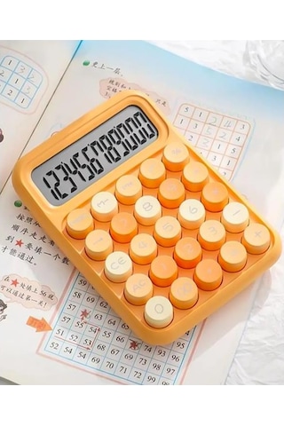 Runzon Renkli Elektronik Hesap Makinesi Turuncu Rz817 Turuncu