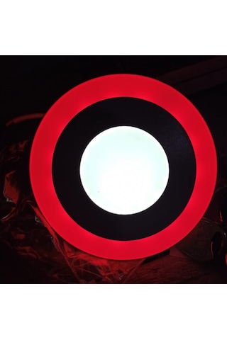 6W Sıvaaltı Çift Renkli Kırmızı Beyaz Led Panel