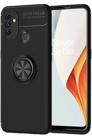 One Plus Nord N100 Kilif Zore Ravel Yüzüklü Silikon Kilif 484059000