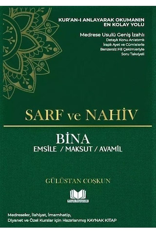 Medrese Usulü Geniş İzahlı Sarf Ve Nahiv 2 - Bina, Emsile, Mak...