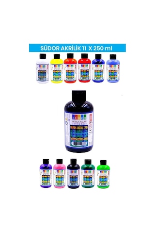 Akrilik Boya 250 Ml 1 Adet Siyah