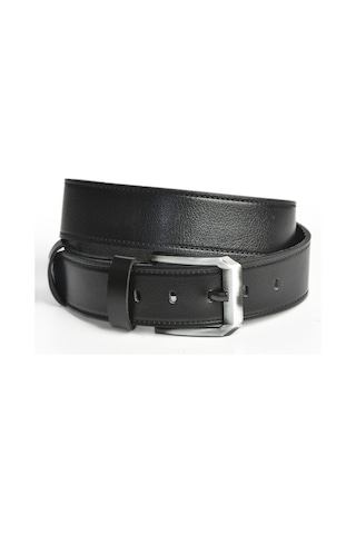 Deepsea Erkek Siyah %100 Hakiki Deri Spor Kot Kemeri 4,5 Cm Kot Ve Kanvas Pantolonlara Uygun Kemer 2402633 Siyah