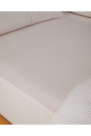 English Home Sweet Dots Kolay Ütülenir Çift Kişilik Çarşaflı Nevresim Takımı 200x220 Cm Açık Mavi Pembe
