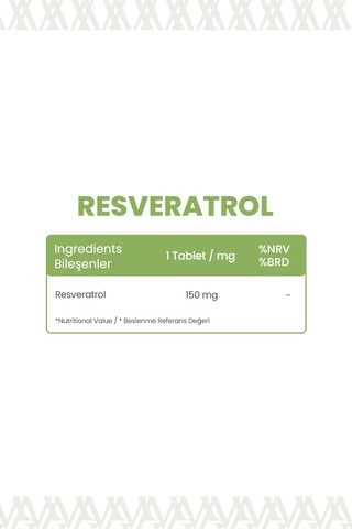 Resveratrol 60 Tablet Desteği & Hücre Koruma