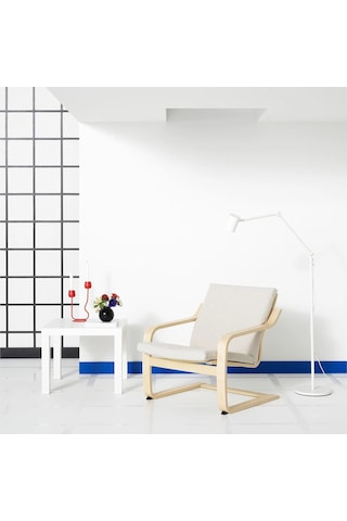 Ikea Ekru Konforlu Berjer Koltuk - Sallanan Koltuk Minderi
