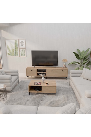 Set 1364-2092 Vision Tv Ünitesi - Orta Sehpa Seti Sepet - Yunus