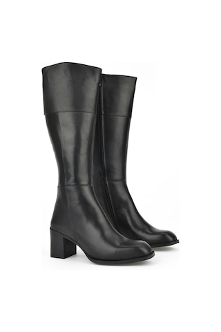 Ziya, Kadın Hakiki Deri Çizme 13319z88065 Siyah