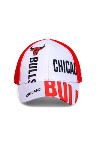 Beyaz Chicago Bulls Basketbol Beyzbol Şapkası - Standart Beyaz