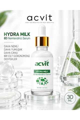 Acvit Hydra Milk 8D Nemlendirici Serum 30 ML
