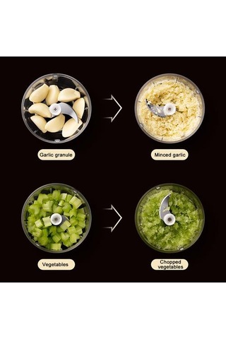 100ml Mini Usb Elektrikli Sarımsak Masher Sağlam Basın Kıyma Sebze Biber Yemindir Food Chopper Mutfak Aletleri Pembe Ahşap