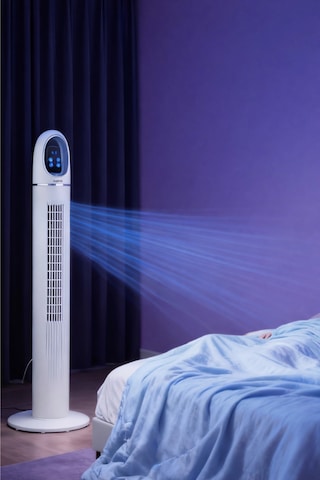 Auhma Acfn06 45w Kule Tipi Vantilatör - Uzaktan Kumandalı, Dokunmatik Led Ekranlı, 3 Modlu Sessiz Va