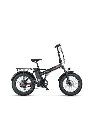 Mosso Lunara-rr Elektrikli Katlanır Bisiklet 420h Md 20 Jant 7 Vites Mat Siyah Kırmızı Siyah - Kırmızı