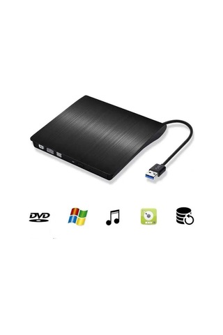 Techtic Usb 3.0 Harici Dvdrw Slim External Cd Dvd Yazıcı Okuyucu