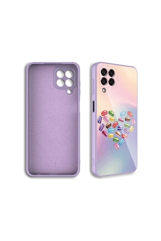 Zore Samsung Galaxy Uyumlu M33 Kılıf Kamera Korumalı Desenli Sert Silikon Omsy Epoksi Kapak - No3
