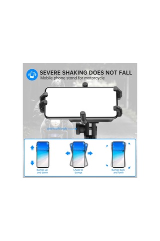 Homyl Motosiklet Telefon Montajı 360 Dönebilen Şok Bisiklet 195mmx115mmx105mm