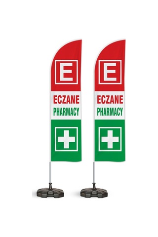 Eczane Pharmacy Yelken Bayrak 2'li Paket V1