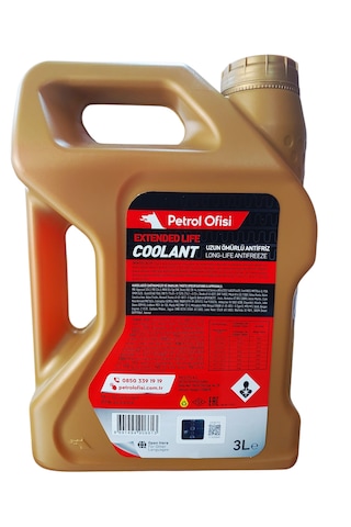 Petrol Ofisi Extended Life Coolant Kırmızı Organik Antifriz 3 Lt Ü.t: 18.10.2024