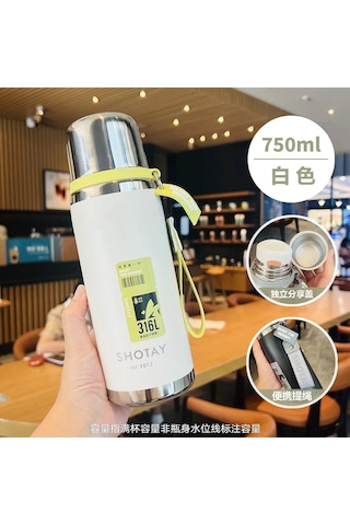 Shotay Premium Termos 750ml Ekru