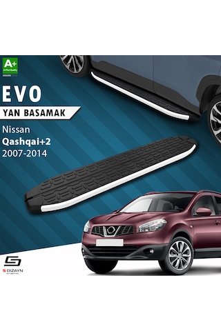 S-dizayn Nissan Qashqai +2 Evo Aluminyum Yan Basamak 183 Cm 2007-2014