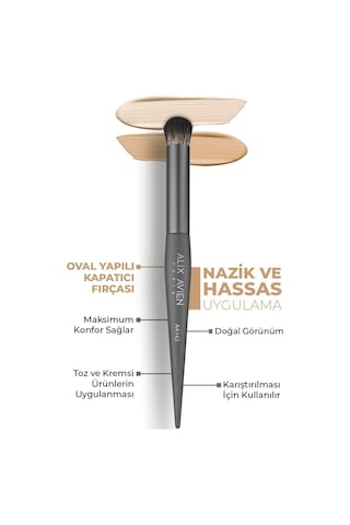 Alix Avien Oval Yapılı Kapatıcı Fırçası Round Brush Aa142
