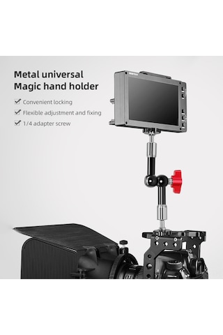 Skycity Alüminyum Biparçalı Jontlu Manipülatör - 360 Döner Top Başı, 1/4" Vida Bağlantısı, Kameralar Ve Aksesuarlar İçin Esnek Tutucu