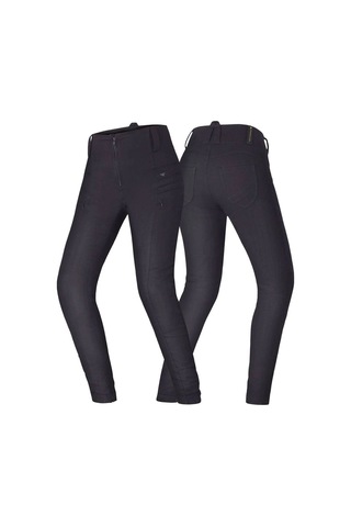 Shima Nox 2 Kadın Korumalı Skiny Fit Motosiklet Pantolonu Siyah