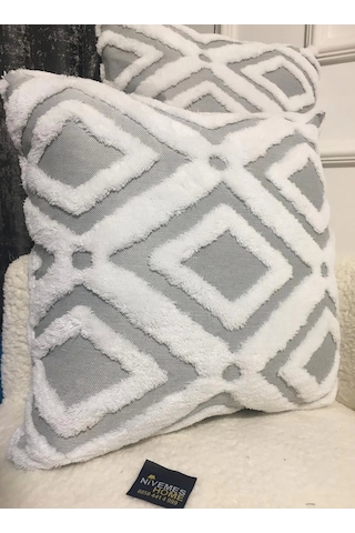 Nivemeshome Bohem Punch Grey Dekoratif Kırlent Yastık Kılıfı 44x44 Cm Çok Renkli