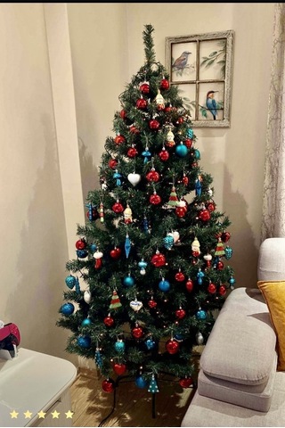 Çam Ağacı 180 Cm 580 Yoğun Dallı Demir Ayaklı