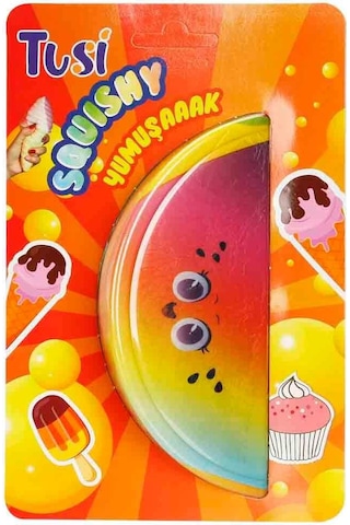 Tusi Squishy Karpuz: Dev Slow Rising Meyve Stres Atan Eğlenceli Köpük Oyuncak Meyve