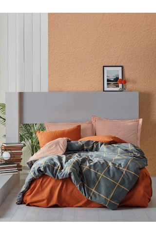 Cotton Box Modern Tek Kişilik Nevresim Takımı Stark Tarçın (483193046)