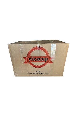 Dağyüce Kağıt Karton Bardak Tek Kullanımlık Çay Kahve Bardağı  8 Oz - 2000 Adet / Koli