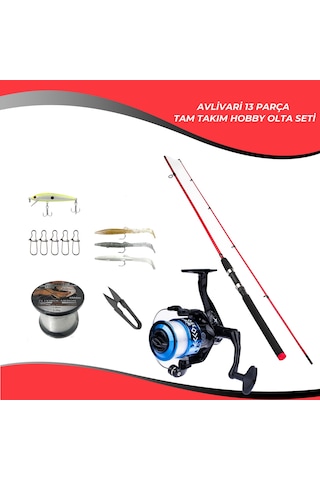 Avlivari Spinner 218 Cm 1-14 Gr - Ecco 3000 Tam Takım Kıyı Hobi Lrf Olta Seti-9669