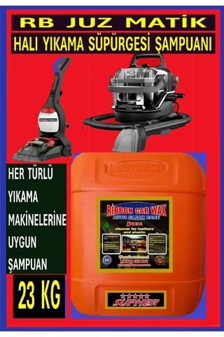 Juz Matik Yumuşatıcı Formül Özellikli Halı Yıkama Süpürge Makinesi Halı Şampuanı 23 Kg Şampuan