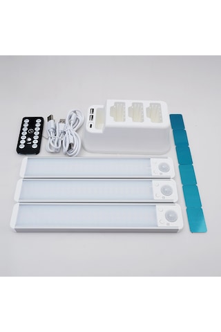 Uzaktan Kumandalı Akıllı 3 Adet Led Işık 3 Renkli 001