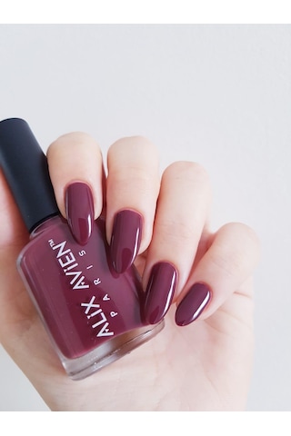Alix Avien Vişne Rengi Oje 98 Yüksek Pigmentli Uzun Süreli Kalıcılık Hızlı Kuruma Nail Lacquer 98