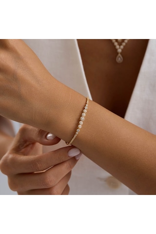 Kombin Prenses Damla Sarı Altın Takı Seti T14331