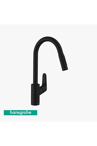 Hansgrohe Focus Tek Kollu Eviye Bataryası 240 Mat Siyah
